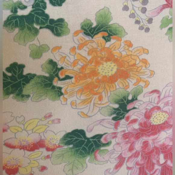 DKNY Top Short Sleeve T-shirt 3/4 Front Zip Cap Sleeve Floral Print Size Small - Picture 2 of 9